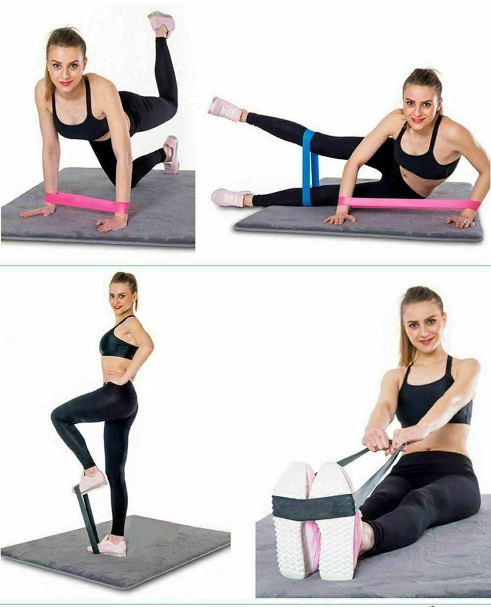 5-Piece Resistance Bands Loop Set: Fitness & Workout Essentials